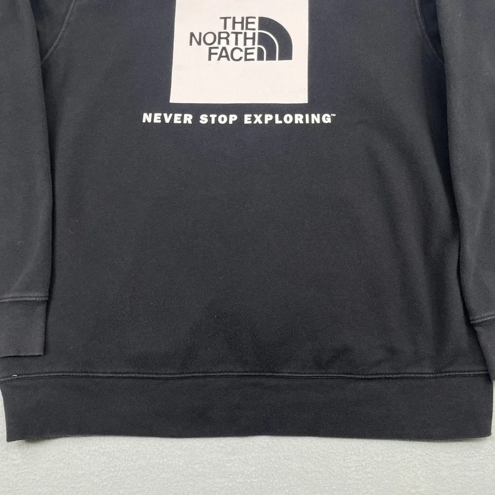 The North Face Mens Red Box Pullover Hoodie Black XL Never Stop‎ Exploring Logo